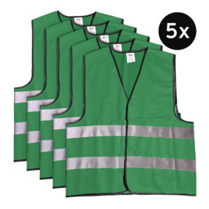 Mexxo veiligheidshesjes groen100% polyester 5x